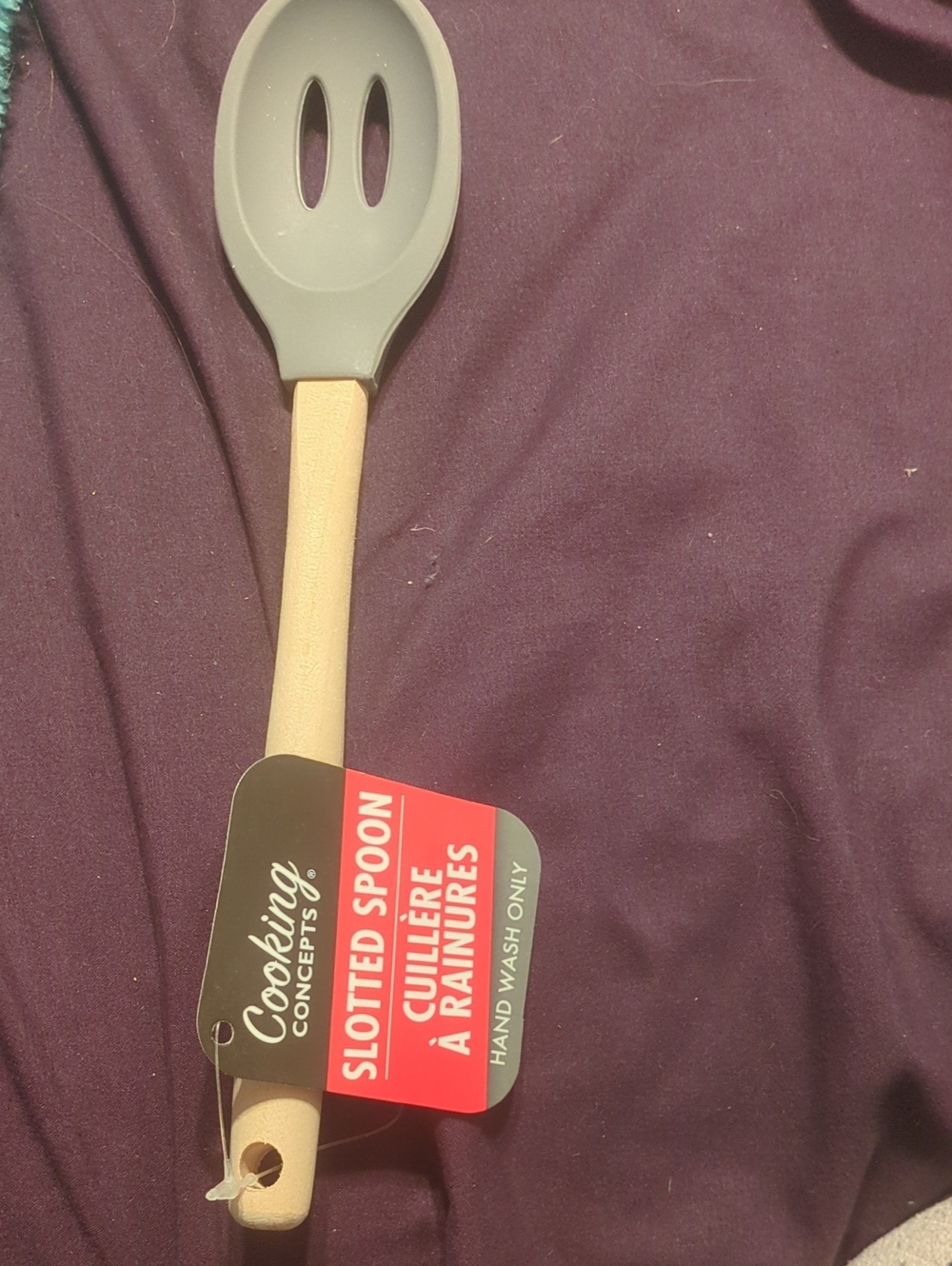 Cooking Concepts Slotted Spoon Green & Beige